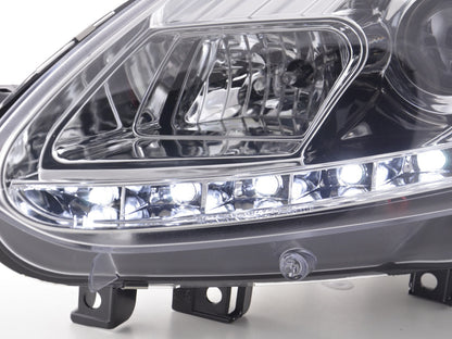 Scheinwerfer Set Daylight LED Tagfahrlicht Fiat Punto Evo Bj. 09-11 chrom
