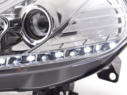 Scheinwerfer Set Daylight LED Tagfahrlicht Fiat Punto Evo Bj. 09-11 chrom