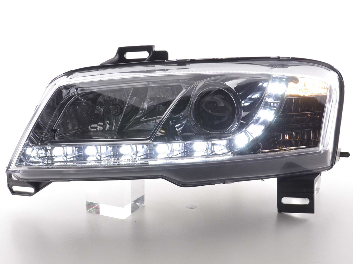 Scheinwerfer Set Daylight LED Tagfahrlicht Fiat Stilo Bj. 01-06 chrom