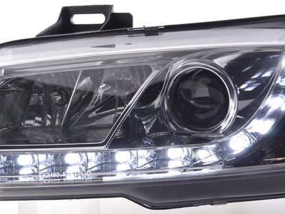 Scheinwerfer Set Daylight LED Tagfahrlicht Fiat Stilo Bj. 01-06 chrom