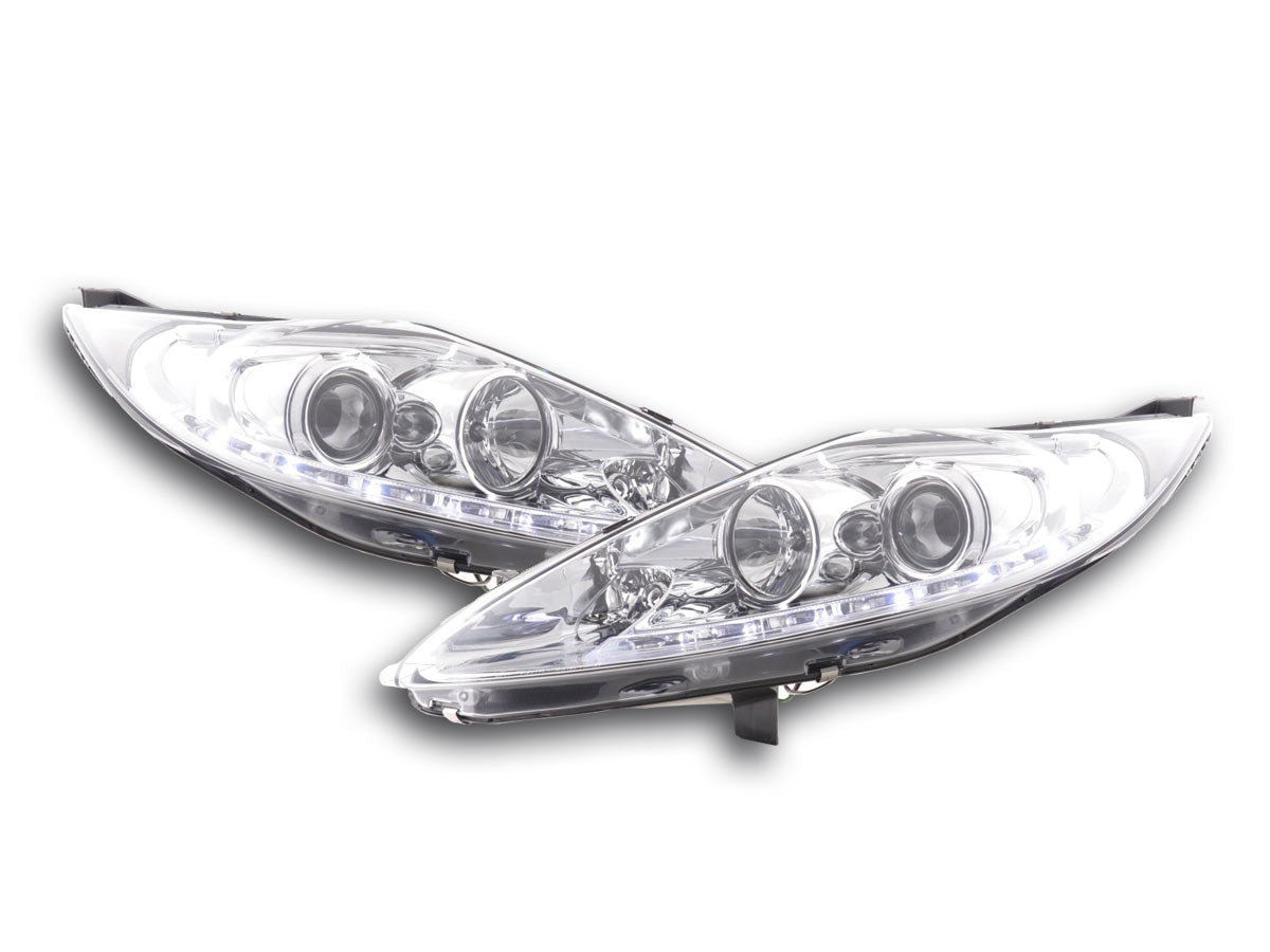 Scheinwerfer Set Daylight LED TFL-Optik Ford Fiesta  08-12 chrom