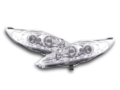 Scheinwerfer Set Daylight LED TFL-Optik Ford Fiesta  08-12 chrom