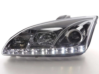 Scheinwerfer Set Daylight LED TFL-Optik Ford Focus 4/5-trg. Bj. 05-08 chrom