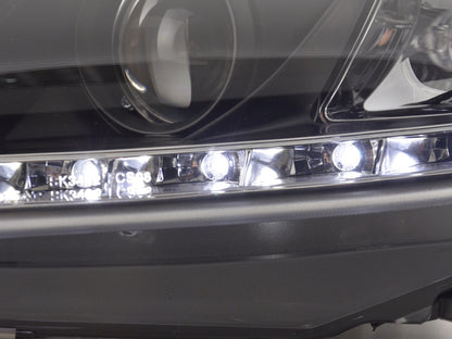 Scheinwerfer Set Daylight LED TFL-Optik Ford Focus 3/5-trg. Bj. 08- schwarz