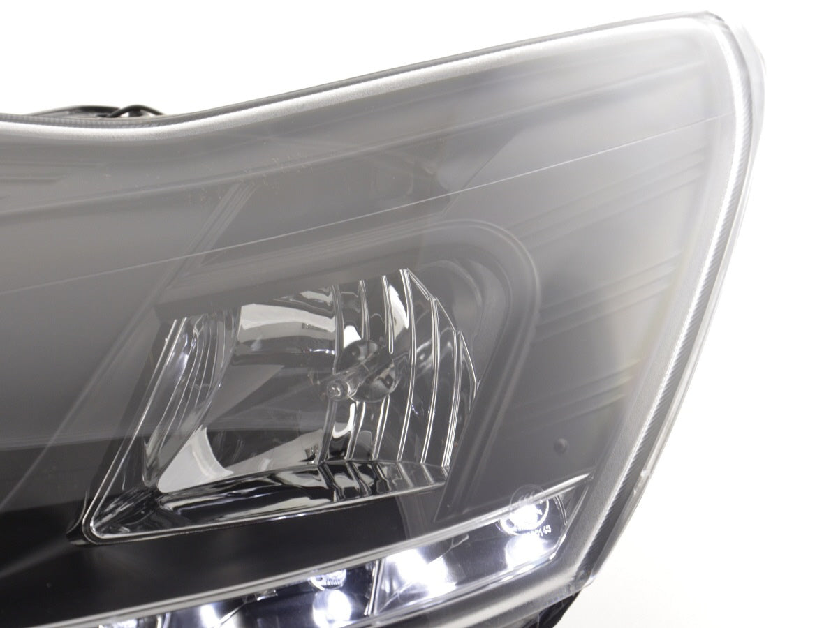 Scheinwerfer Set Daylight LED TFL-Optik Ford Focus 3/5-trg. Bj. 08- schwarz