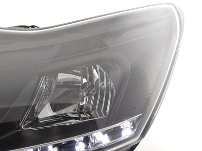 Scheinwerfer Set Daylight LED TFL-Optik Ford Focus 3/5-trg. Bj. 08- schwarz