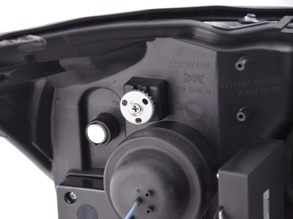 Scheinwerfer Set Daylight LED Tagfahrlicht Ford Focus 1 C170 schwarz