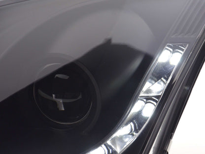 Scheinwerfer Set Daylight LED Tagfahrlicht Ford Focus 1 C170 schwarz