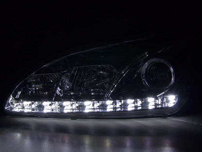 Scheinwerfer Set Daylight LED Tagfahrlicht Ford Focus 2 C307 chrom