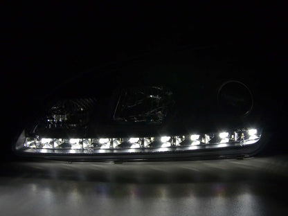 Scheinwerfer Set Daylight LED Tagfahrlicht Ford Focus 2 C307 schwarz