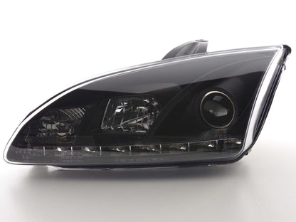 Scheinwerfer Set Daylight LED Tagfahrlicht Ford Focus 2 C307 schwarz