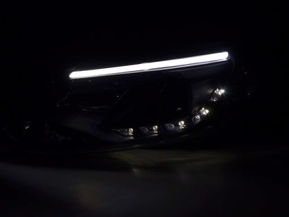 Scheinwerfer Set Daylight LED TFL-Optik Ford Focus 3 Bj. 2010- schwarz