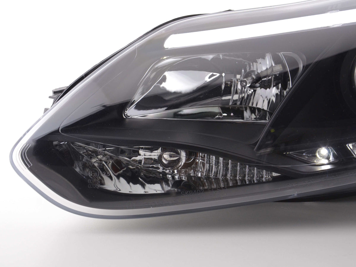 Scheinwerfer Set Daylight LED TFL-Optik Ford Focus 3 Bj. 2010- schwarz