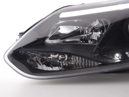 Scheinwerfer Set Daylight LED TFL-Optik Ford Focus 3 Bj. 2010- schwarz