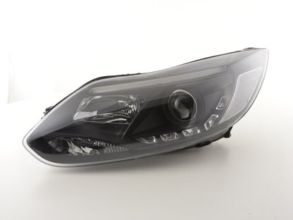 Scheinwerfer Set Daylight LED TFL-Optik Ford Focus 3 Bj. 2010- schwarz