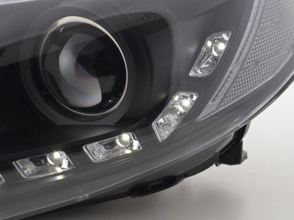 Scheinwerfer Set Daylight LED TFL-Optik Ford Focus 3 Bj. 2010- schwarz