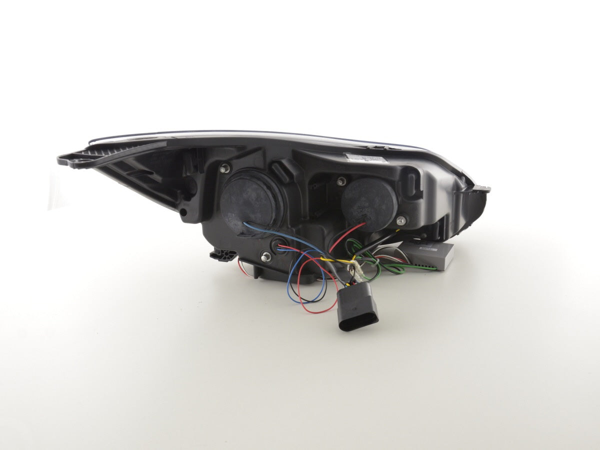 Scheinwerfer Set Daylight LED TFL-Optik Ford Focus 3 Bj. 2010- schwarz