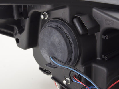 Scheinwerfer Set Daylight LED TFL-Optik Ford Focus 3 Bj. 2010- schwarz