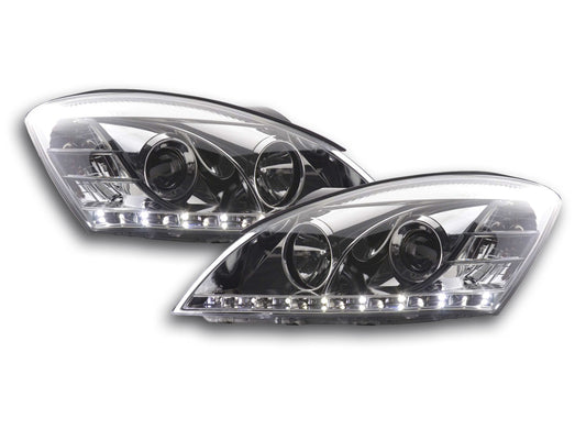 Scheinwerfer Set Daylight LED TFL-Optik Kia cee'd 5-trg. Typ ED Bj. 06-09 chrom