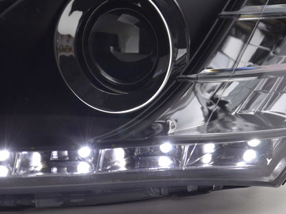 Scheinwerfer Set Daylight LED TFL-Optik Kia cee'd 5-trg. Typ ED Bj. 06-09 schwarz