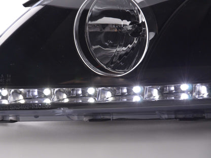 Scheinwerfer Set Daylight LED TFL-Optik Kia cee'd 5-trg. Typ ED Bj. 06-09 schwarz