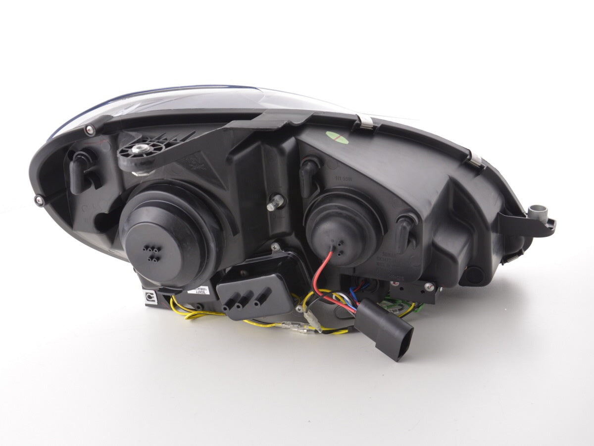 Scheinwerfer Set Daylight LED TFL-Optik Mercedes C-Klasse W204 Bj. 11-14 schwarz