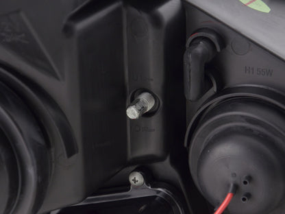 Scheinwerfer Set Daylight LED TFL-Optik Mercedes C-Klasse W204 Bj. 11-14 schwarz