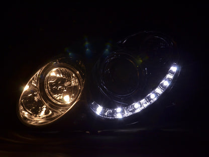 Scheinwerfer Set Daylight LED TFL-Optik Mercedes CLK W209 Bj. 04-09 chrom