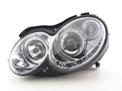 Scheinwerfer Set Daylight LED TFL-Optik Mercedes CLK W209 Bj. 04-09 chrom