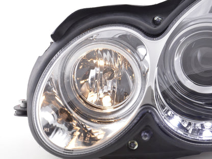 Scheinwerfer Set Daylight LED TFL-Optik Mercedes CLK W209 Bj. 04-09 chrom