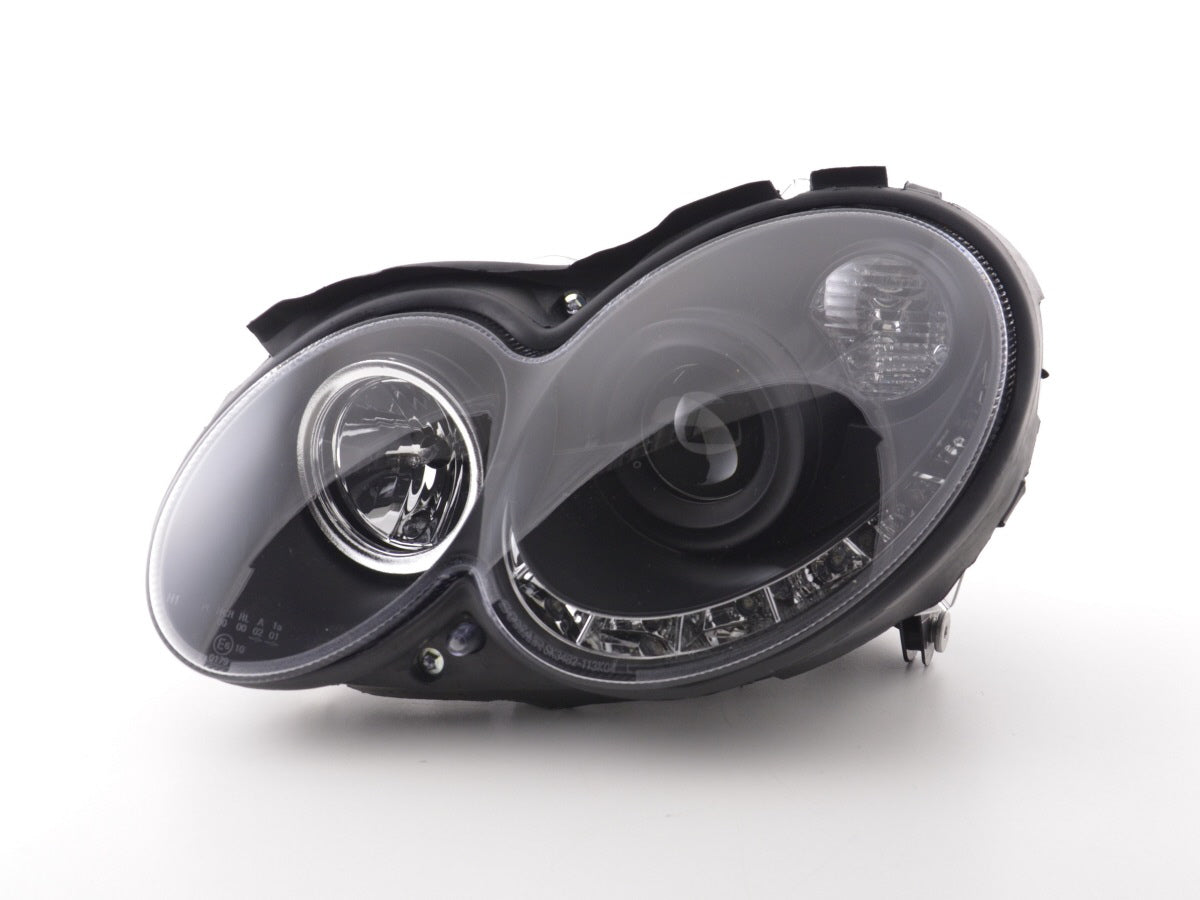 Scheinwerfer Set Daylight LED TFL-Optik Mercedes CLK W209  04-09 schwarz