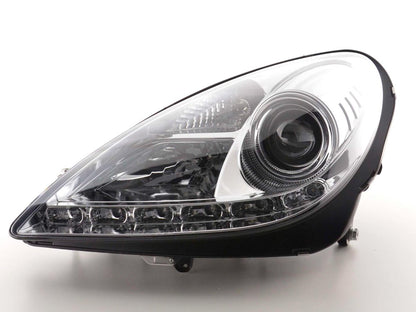 Scheinwerfer Set Daylight LED TFL-Optik Mercedes SLK R171 Bj. 04-11 chrom