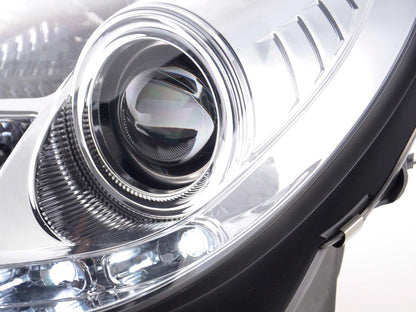 Scheinwerfer Set Daylight LED Tagfahrlicht Mercedes SLK R171 chrom