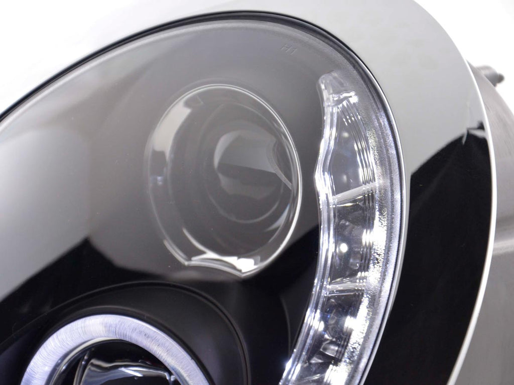 Scheinwerfer Set Daylight LED TFL-Optik Mini Cooper Typ R50  01-06 schwarz