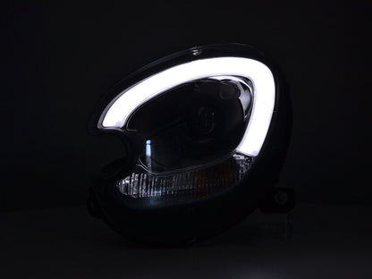 Scheinwerfer Set Xenon Daylight LED TFL-Optik Mini Countryman (R60) Bj. 10-17 schwarz