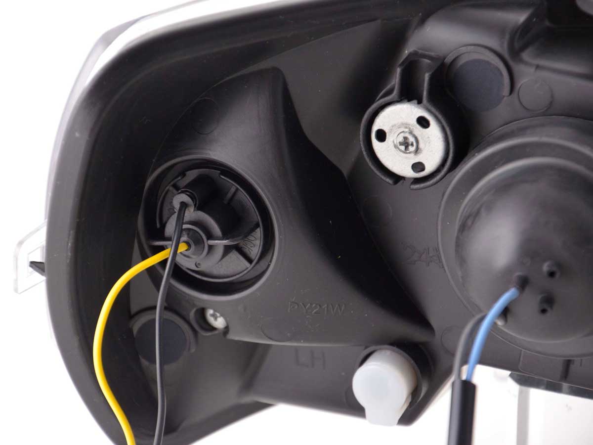 Scheinwerfer Set Daylight LED Tagfahrlicht Opel Astra G Bj. 98-03 chrom