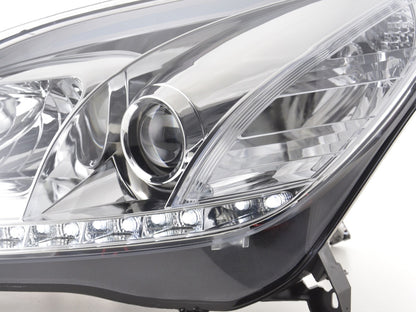 Scheinwerfer Set Daylight LED Tagfahrlicht Opel Astra H Bj. 04-09 chrom