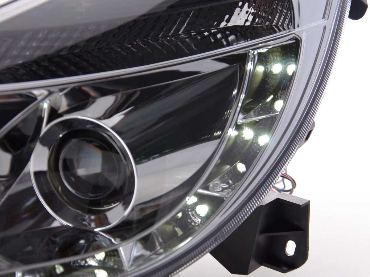 Scheinwerfer Set Daylight LED TFL-Optik Opel Corsa D Bj. 06- chrom