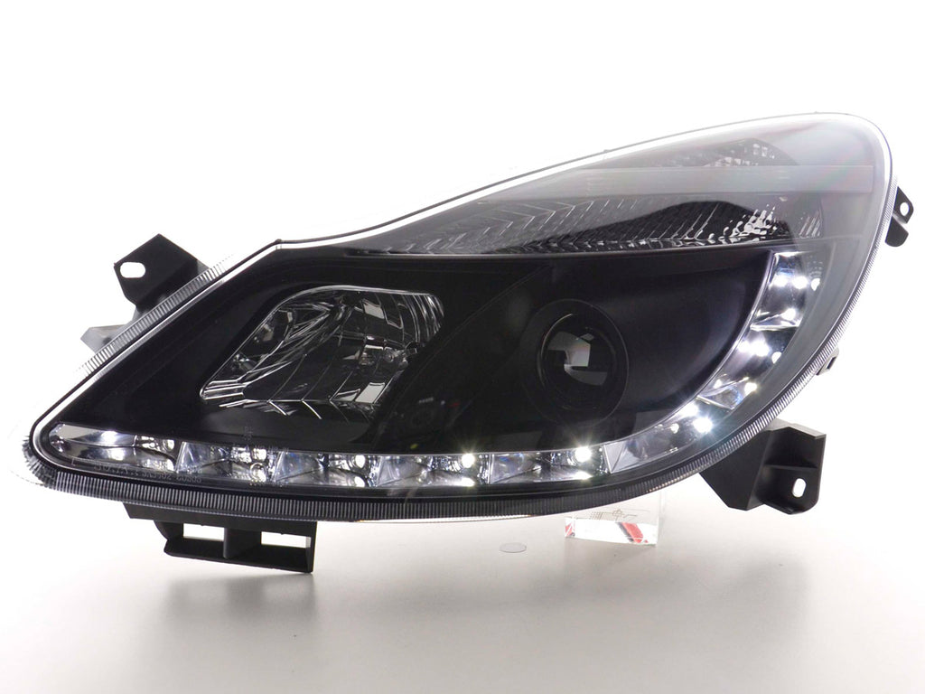 Scheinwerfer Set Daylight LED TFL-Optik Opel Corsa D  06- schwarz