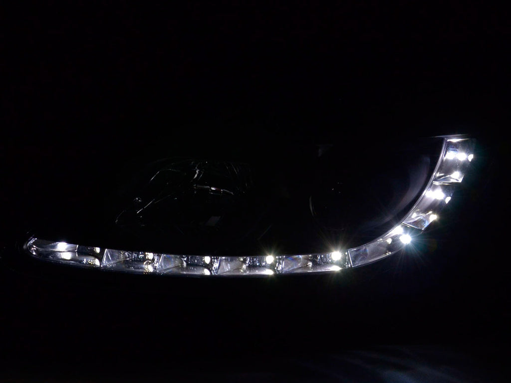 Scheinwerfer Set Daylight LED TFL-Optik Opel Corsa D  06- schwarz