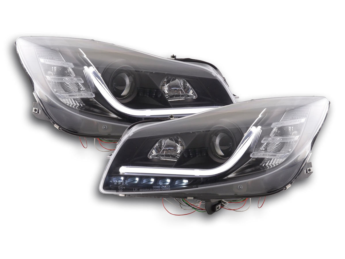 Scheinwerfer Set Daylight LED Tagfahrlicht Opel Insignia Bj. ab 2008 schwarz
