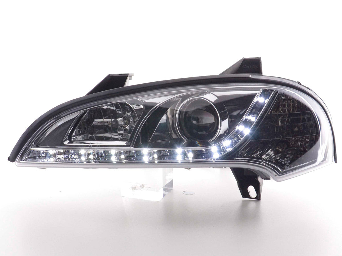 Scheinwerfer Set Daylight LED TFL-Optik Opel Tigra Bj. 95-03 chrom