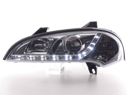 Scheinwerfer Set Daylight LED TFL-Optik Opel Tigra Bj. 95-03 chrom