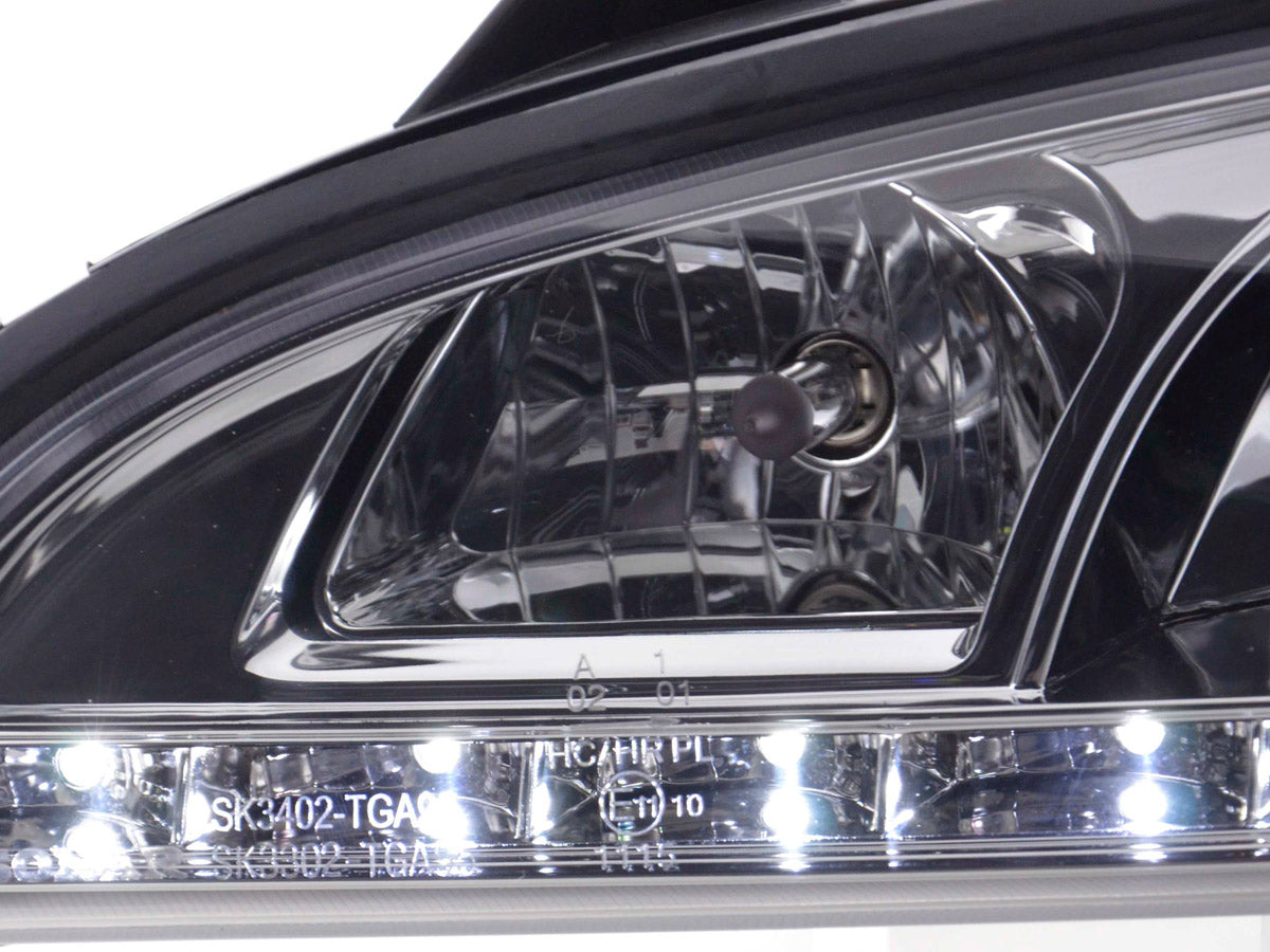 Scheinwerfer Set Daylight LED TFL-Optik Opel Tigra Bj. 95-03 chrom