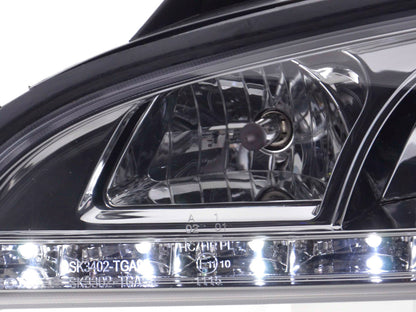 Scheinwerfer Set Daylight LED TFL-Optik Opel Tigra Bj. 95-03 chrom