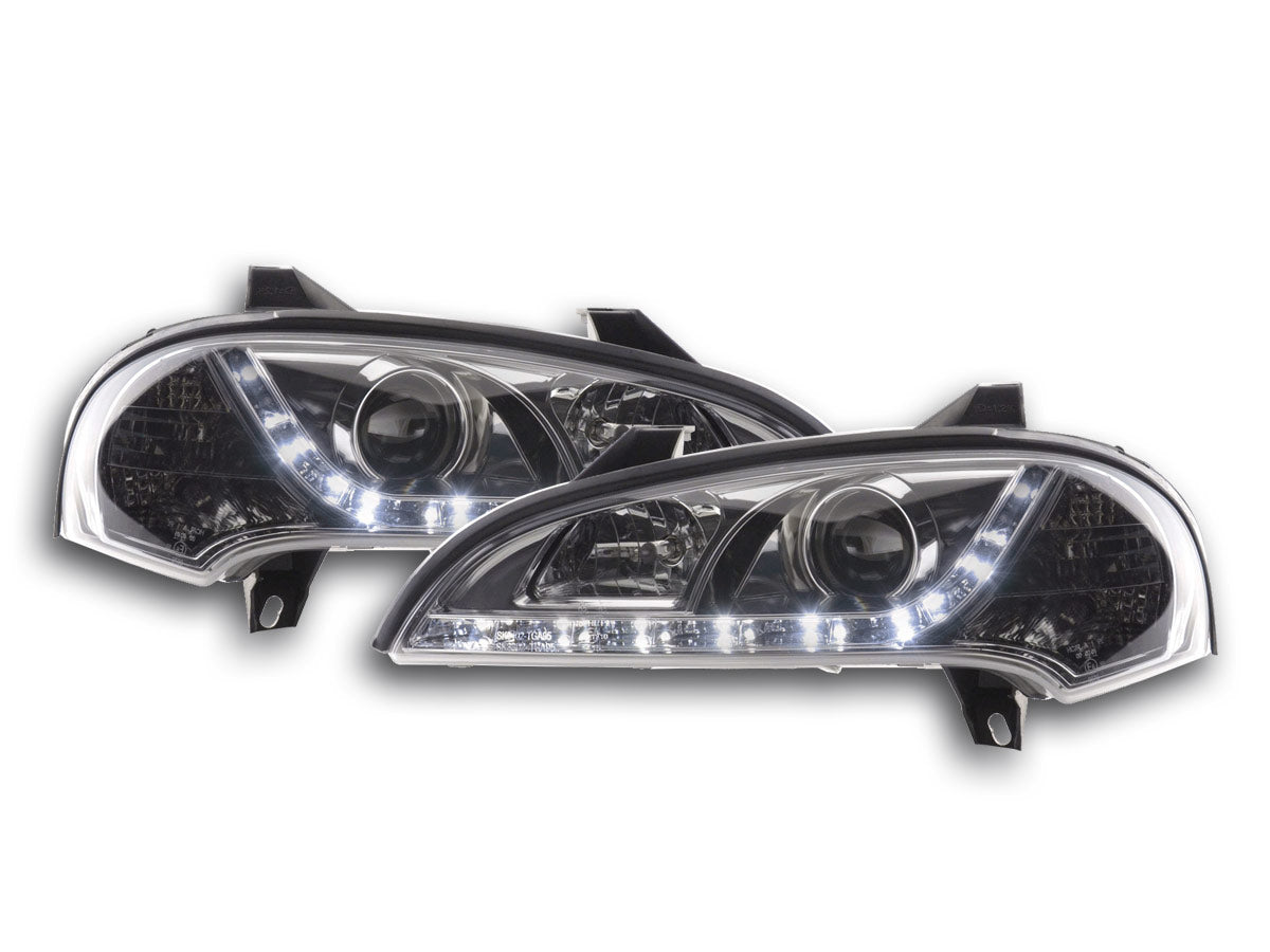 Scheinwerfer Set Daylight LED TFL-Optik Opel Tigra Bj. 95-03 chrom