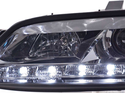 Scheinwerfer Set Daylight LED Tagfahrlicht Opel Vectra B Bj. 99-02 chrom