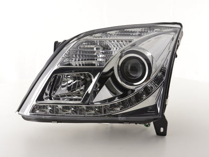 Scheinwerfer Set Daylight LED TFL-Optik Opel Vectra C Bj. 02-05 chrom