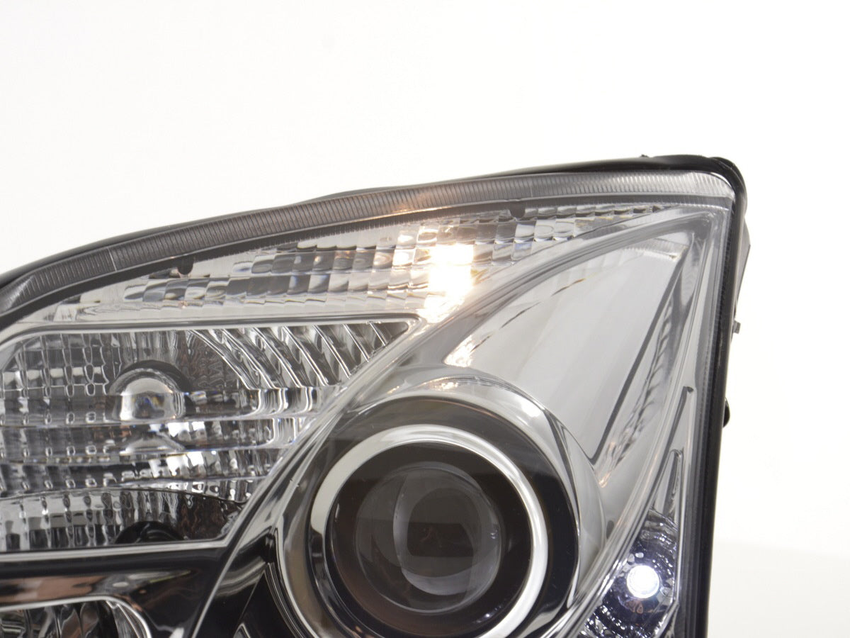 Scheinwerfer Set Daylight LED TFL-Optik Opel Vectra C Bj. 02-05 chrom