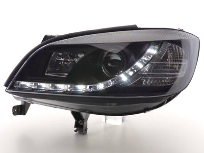 Scheinwerfer Set Daylight LED TFL-Optik Opel Zafira A  99-04 schwarz